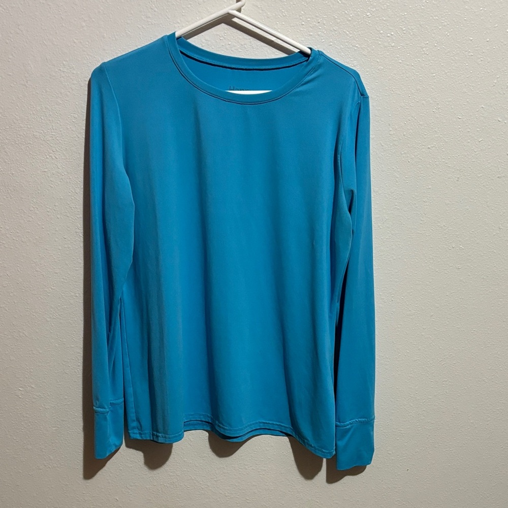 Women's Long Sleeve Blue Top